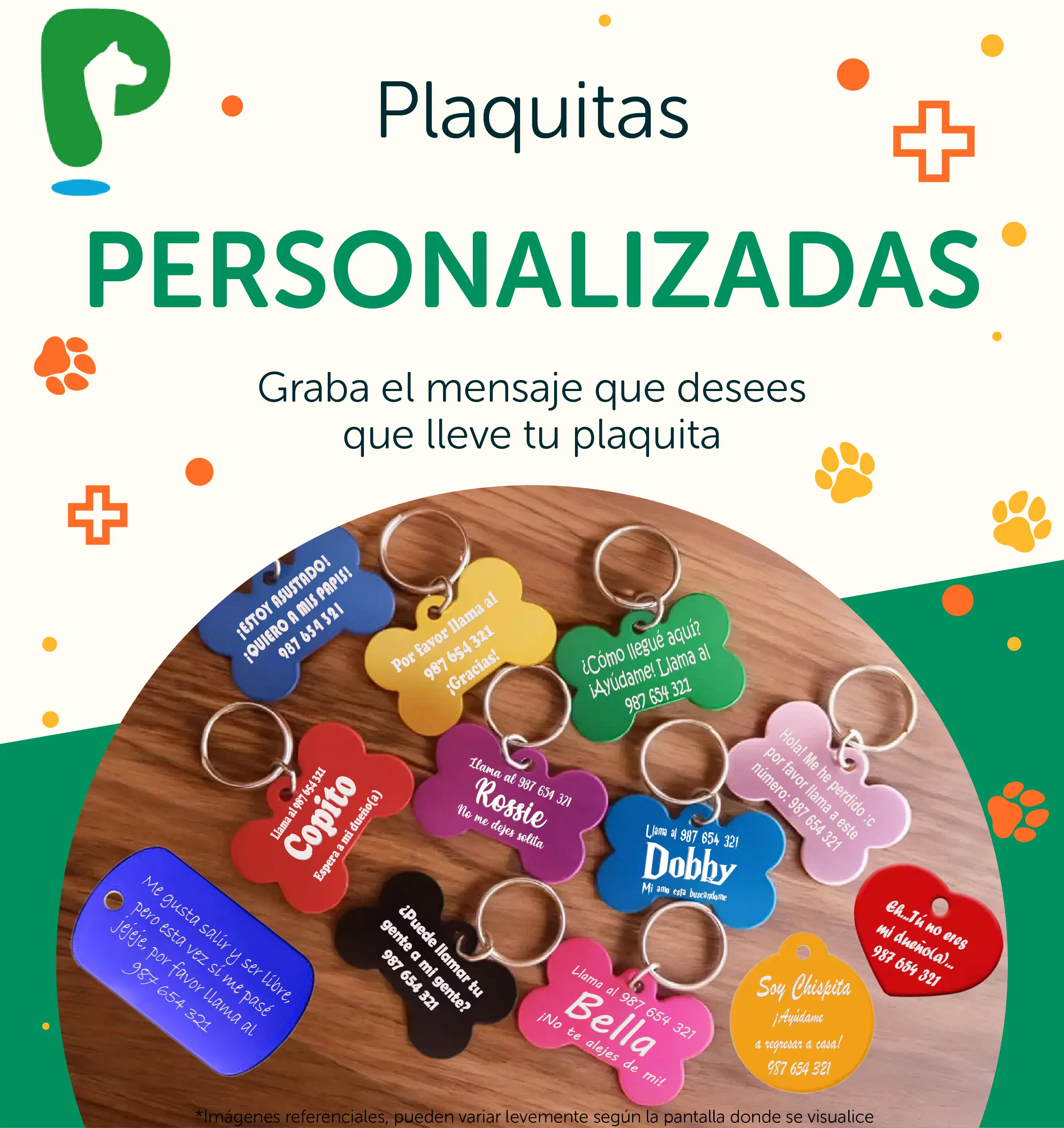 Imagen promocional del producto de Plaquitas personalizadas